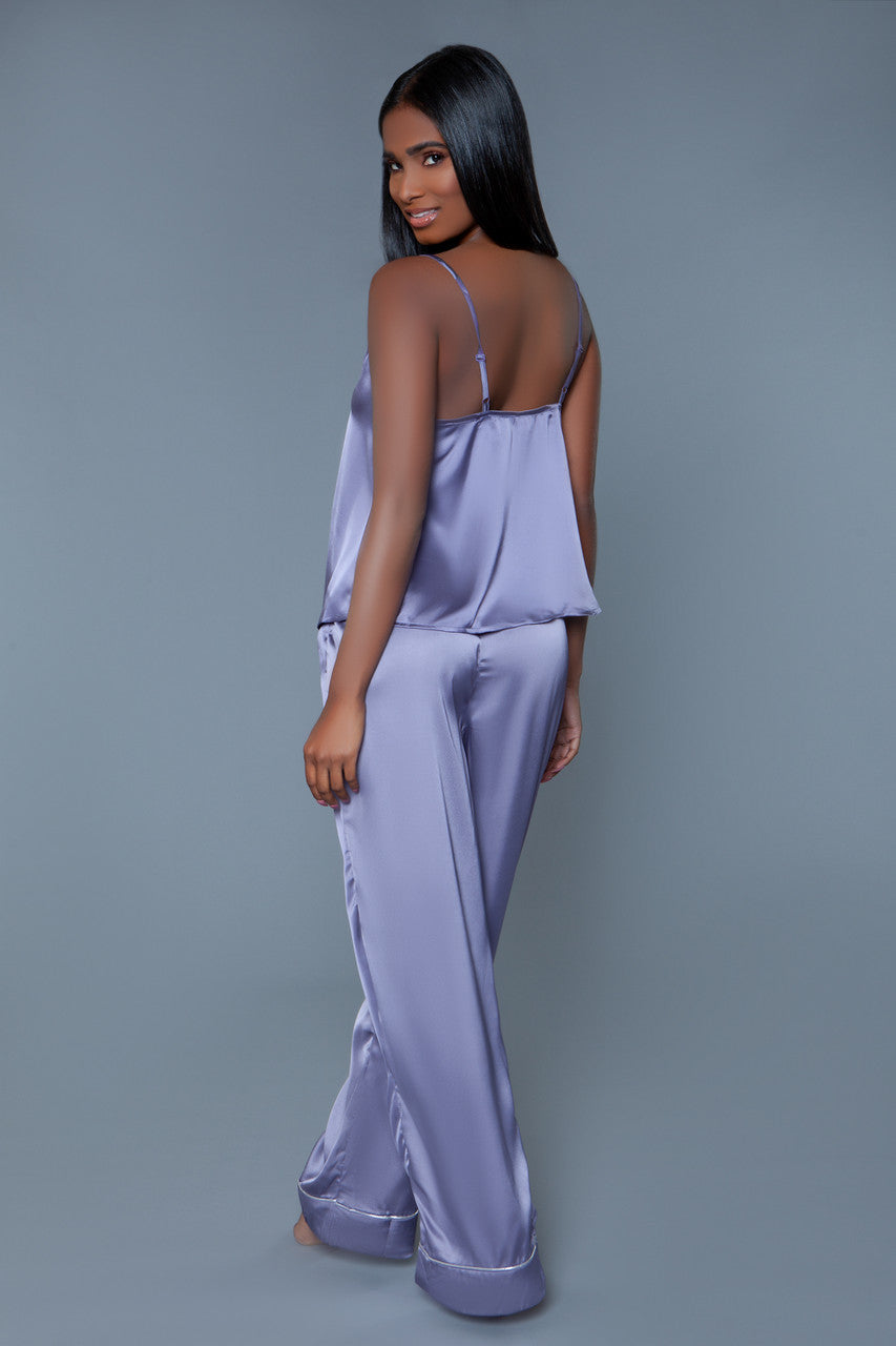 Madison Satin Pants PJ Set