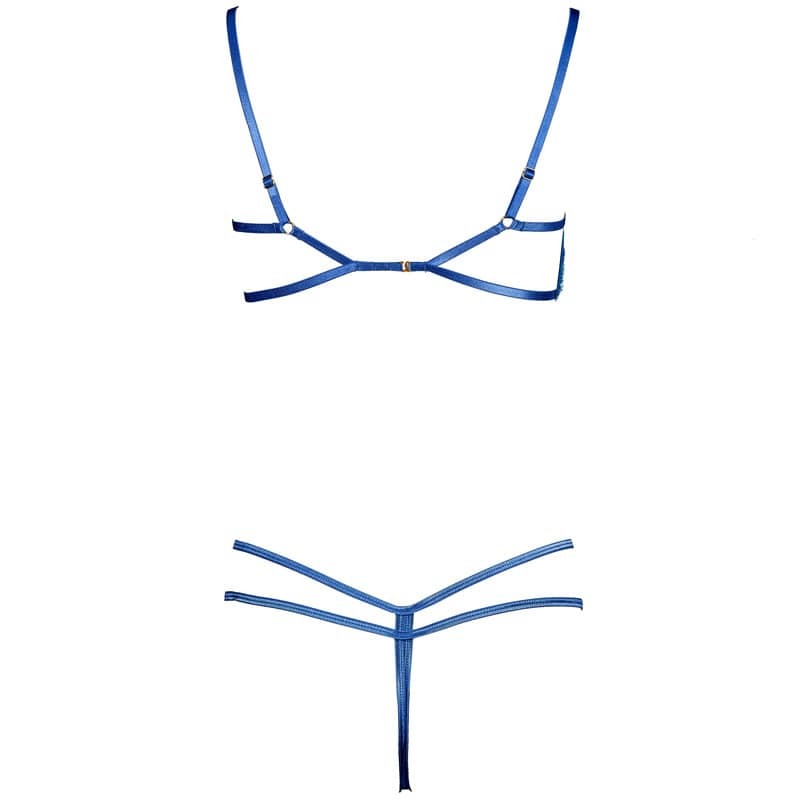 Mermaid Blue Breasts Cupness Bra Set