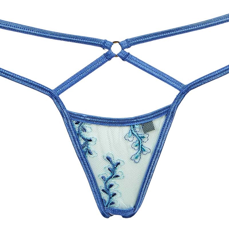 Mermaid Blue Breasts Cupness Bra Set
