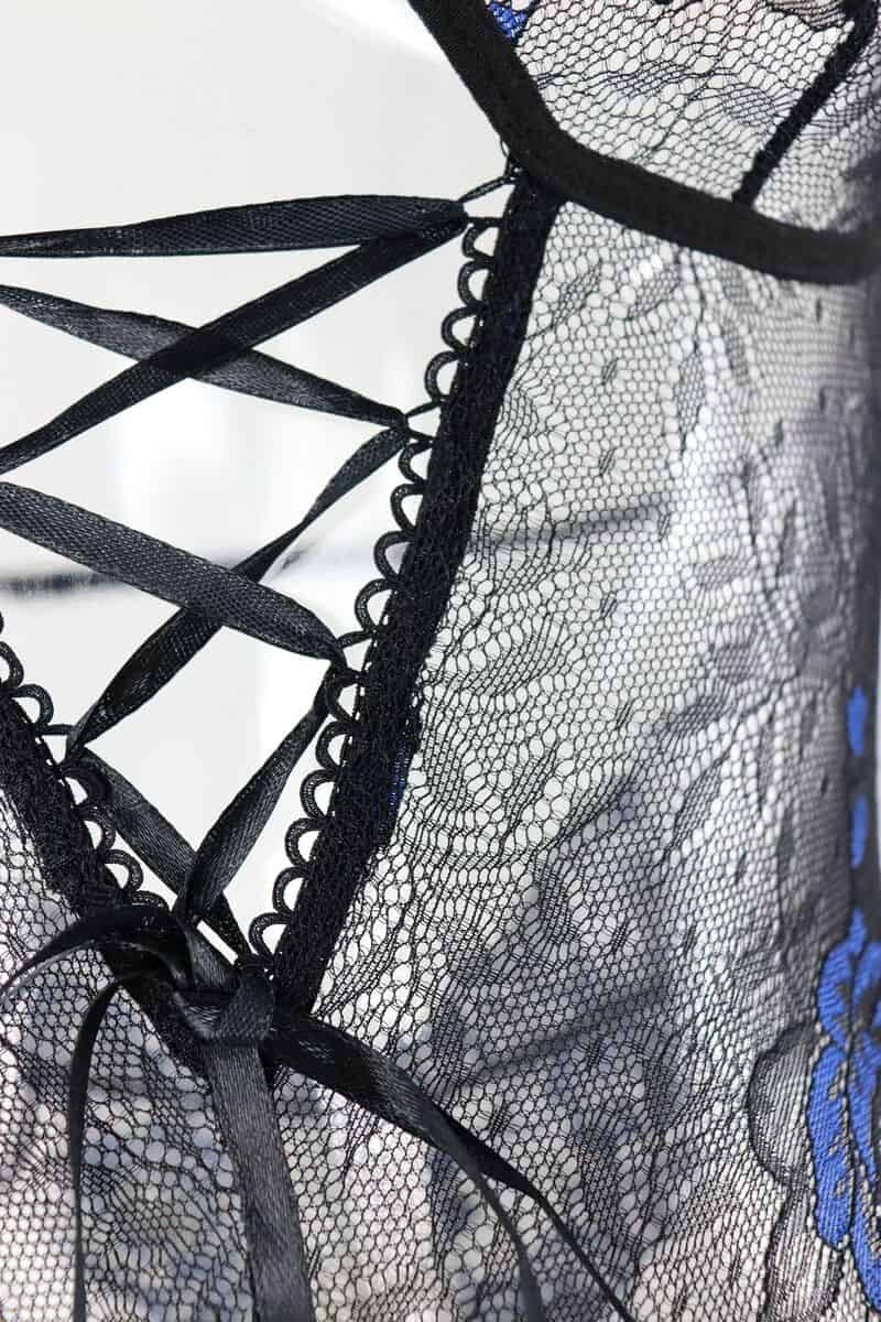 Mesh Collar Sexy Teddy