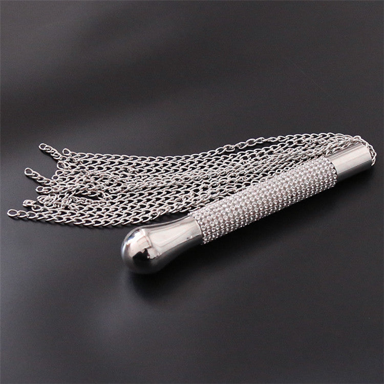 Metal Floggers with Rhinestone Handle