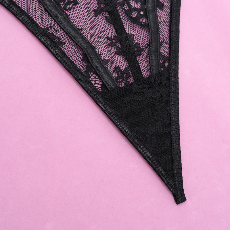 Midnight Allure Black Lace Corset