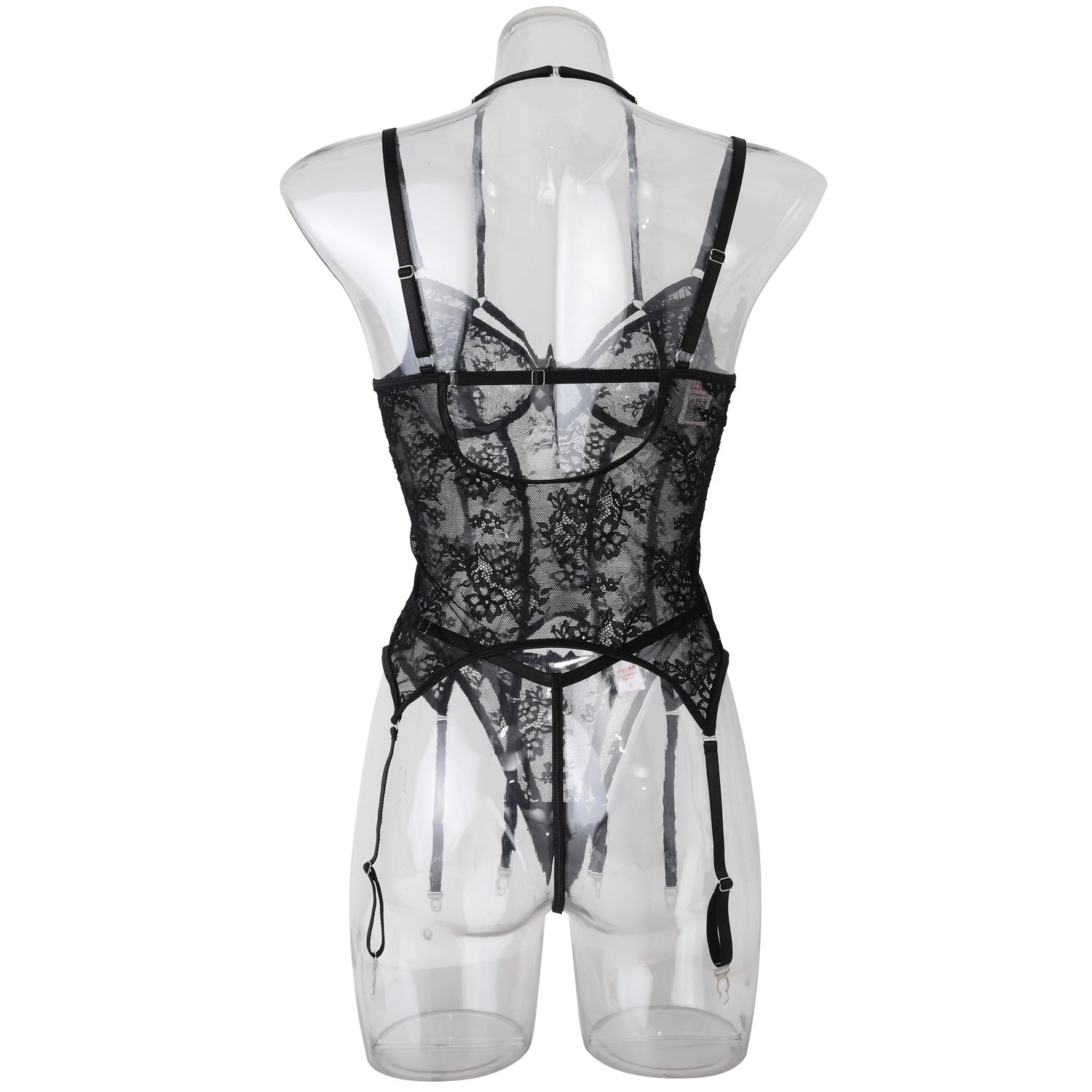 Midnight Allure Black Lace Corset