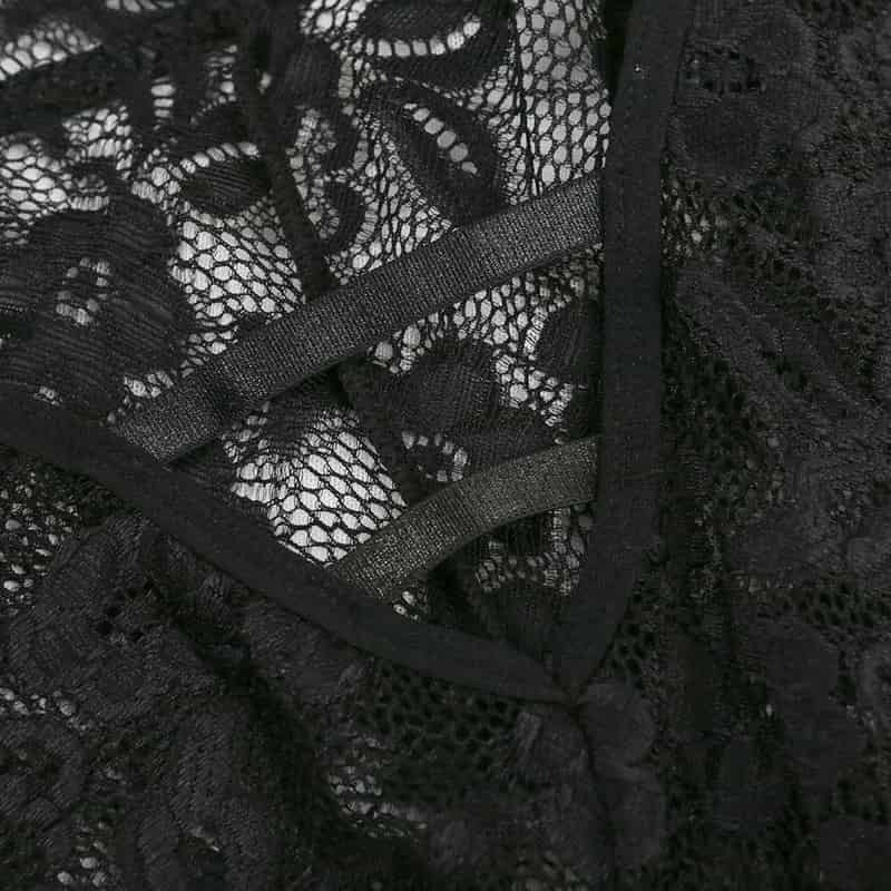 Multicolor Lace Floral Sheer Sexy Teddies