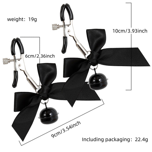 Nipple Clamps with Bow Ribbon - GLingerie