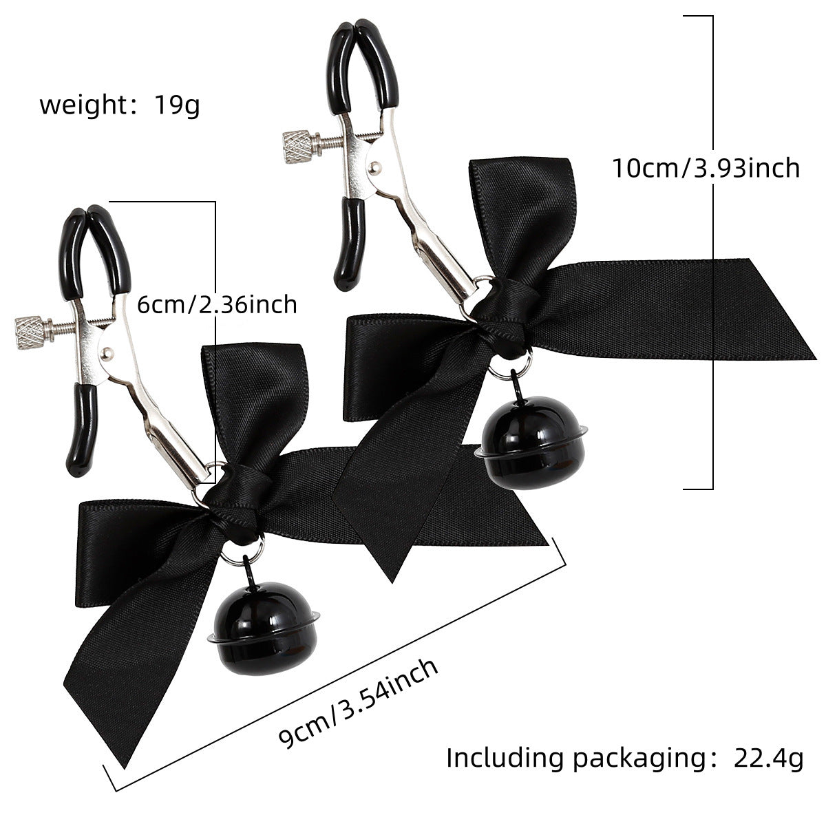 Nipple Clamps with Bow Ribbon