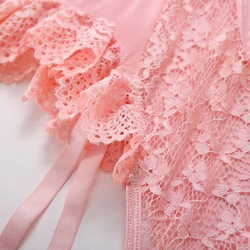Cute Sexy Lace Teddy Lingerie Set