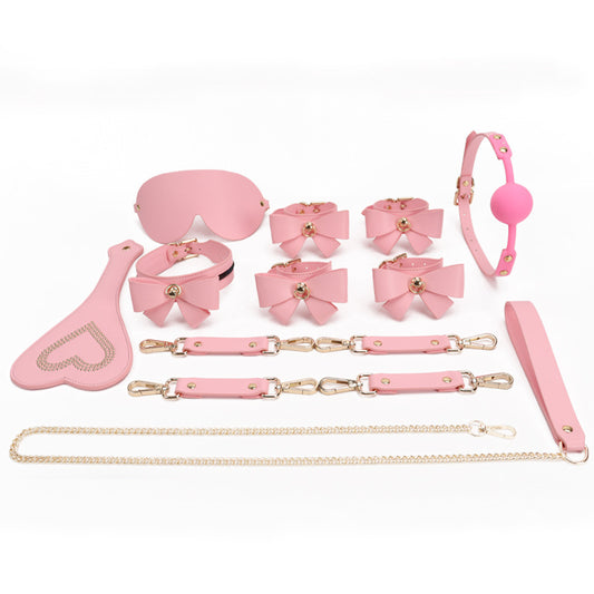 Dominatrix Starter Kit with Butterfly Accents in Leather - BDSM