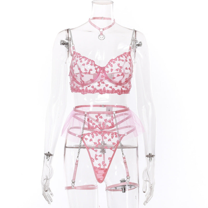 Lace Embroidery Sexy Lingerie Set