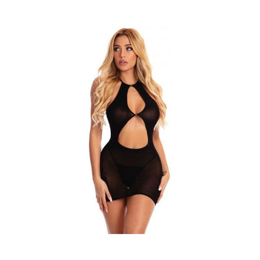 Pink Lipstick Follow Me Mini Dress ONE SIZE
