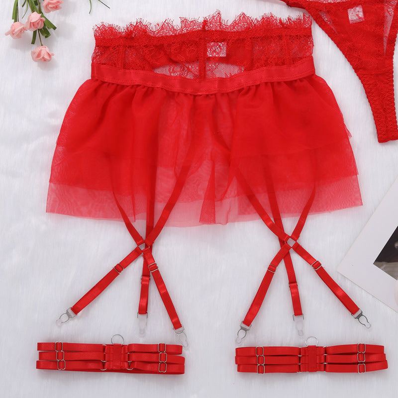 Delicate Shadow Sheer Bra and Panty Set