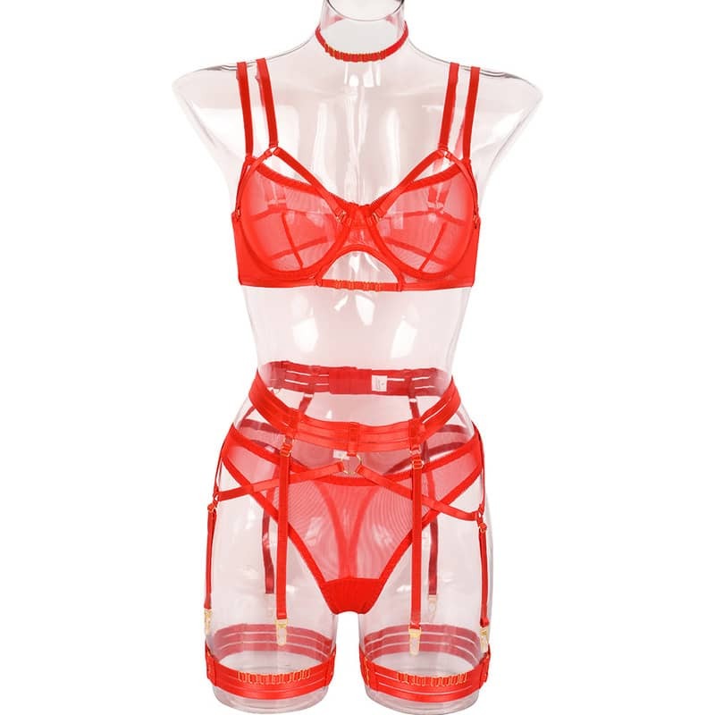 Double Shoulder Strap Bra Panty Sets