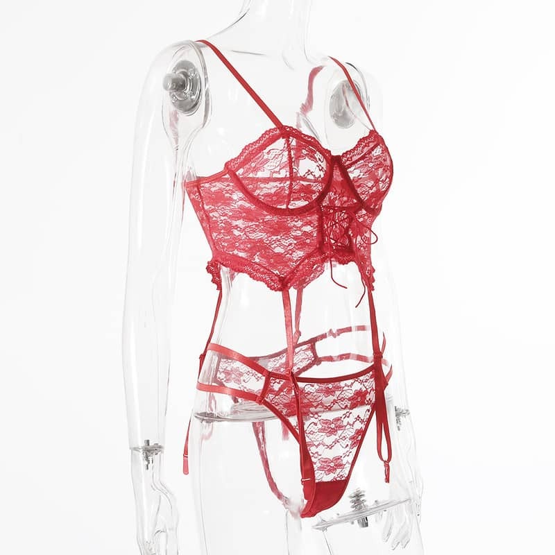 Floral Lace Bustier Bodysuit