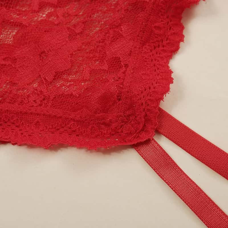 Floral Lace Bustier Bodysuit