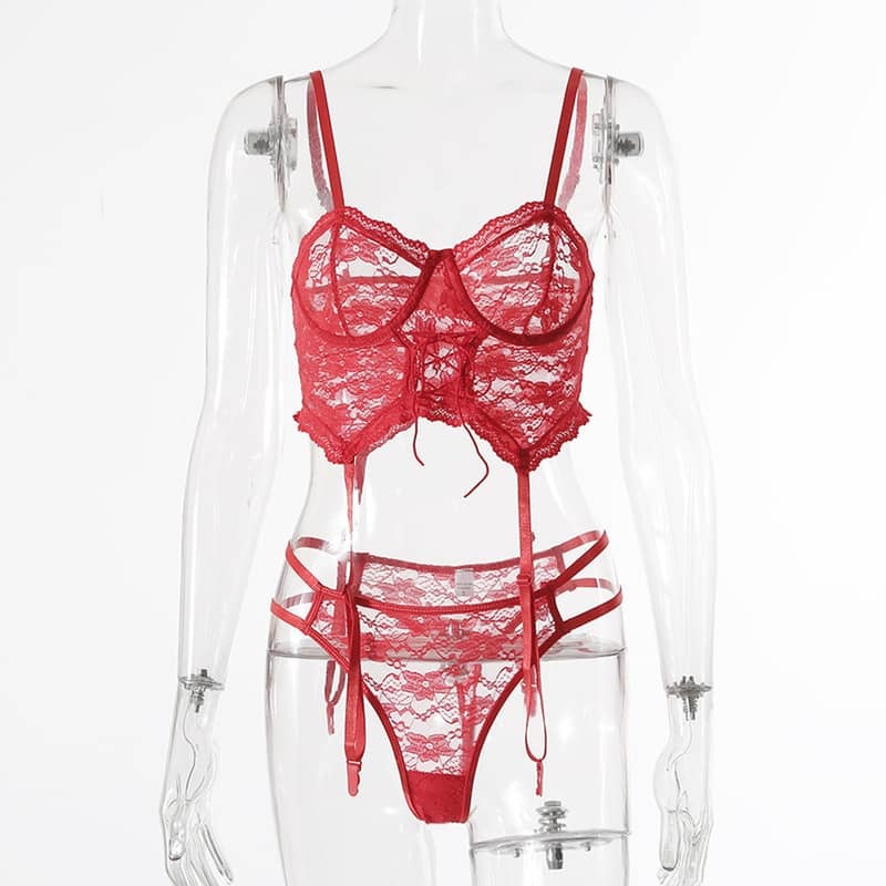 Floral Lace Bustier Bodysuit