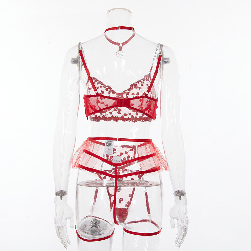 Lace Embroidery Sexy Lingerie Set