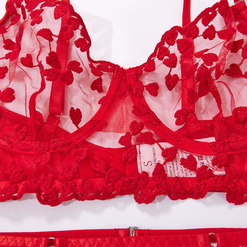 Lace Embroidery Sexy Lingerie Set