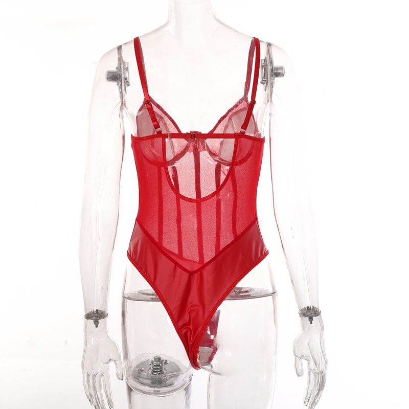 Perspective One-Piece Sheer Bodysuit