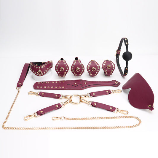 Submissive Starter Kit with Rivet Design - Bedroom Accessories
