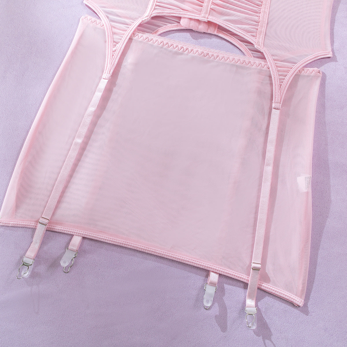 Romantic Tulle Bustier Top with Skirt Set