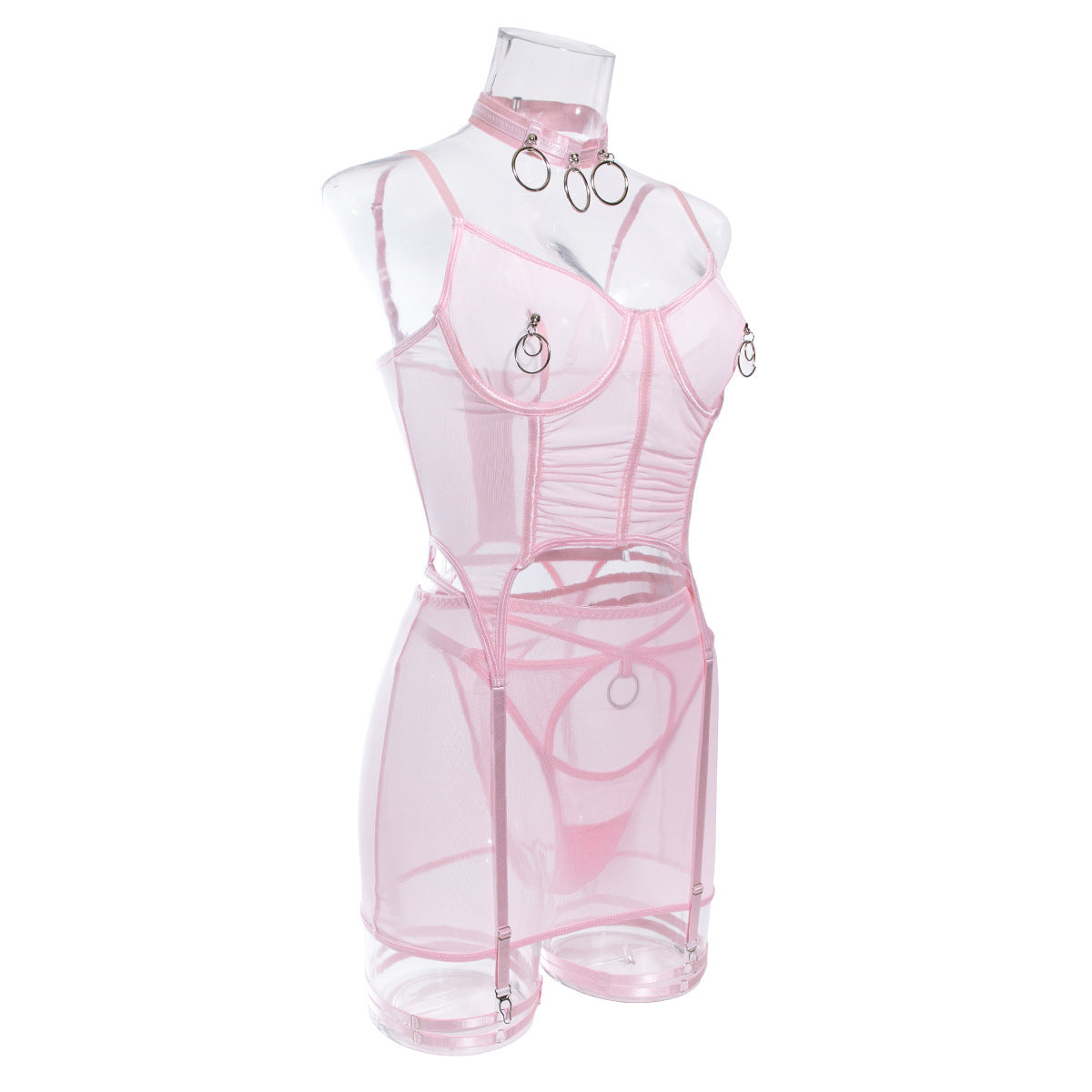 Romantic Tulle Bustier Top with Skirt Set