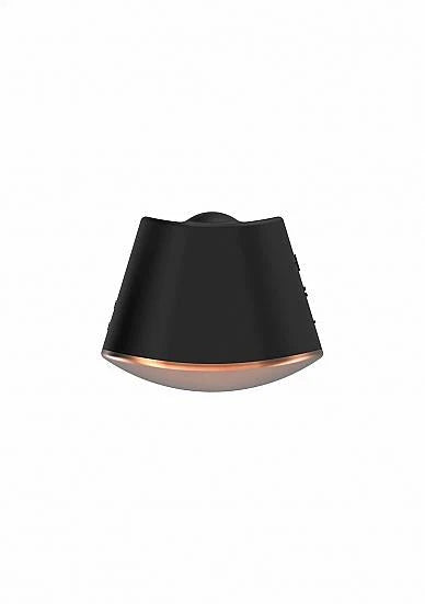 Dazzling Rotating Vibrating Clitoral Stimulator Black