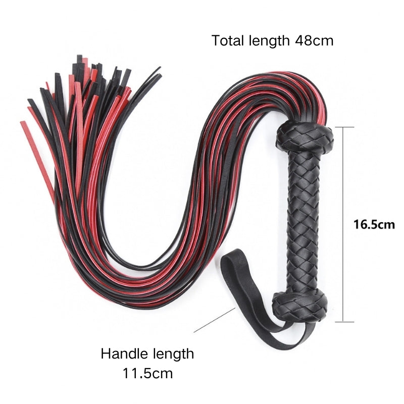 Leather Whip Flogger Toy