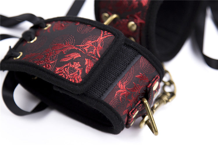 Lace Bondage Collar Set