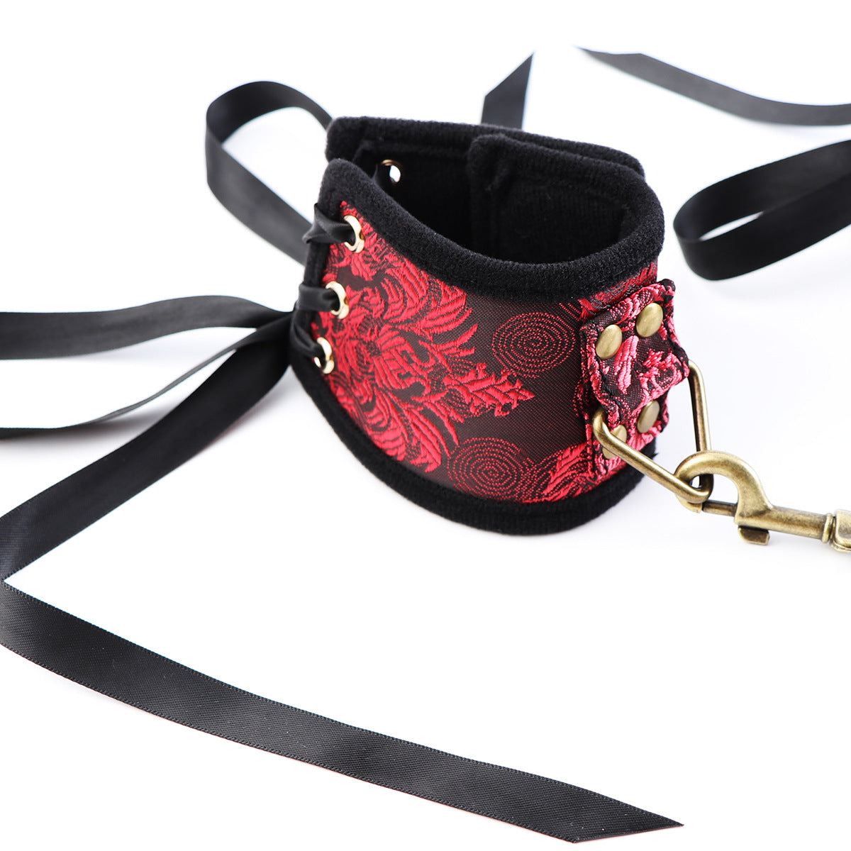 Lace Bondage Collar Set