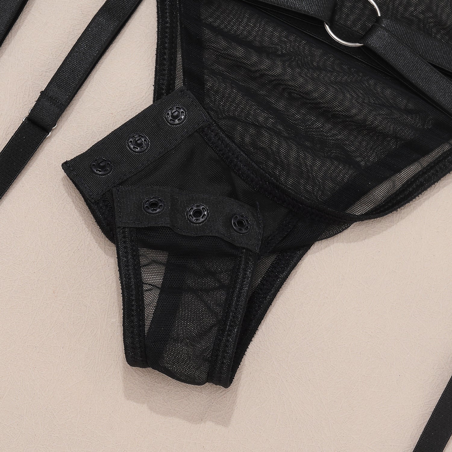 See-Through Comfort Sexy Bodysuit with Bra and Panty
