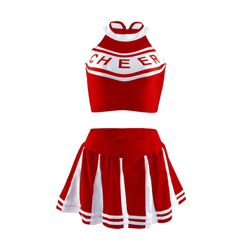 Sexy Cheerleader Two-Piece Lingerie Set
