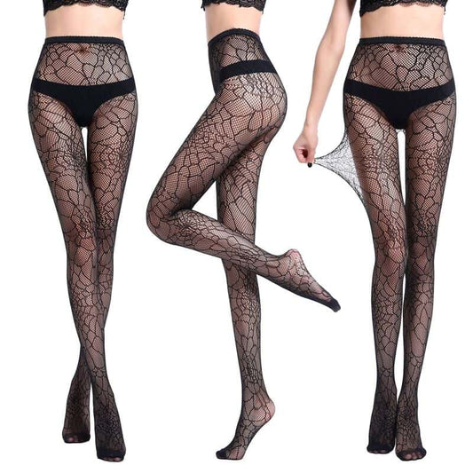 Sexy Fishnet Jacquard Sheer To Waist Pantyhose - Stockings