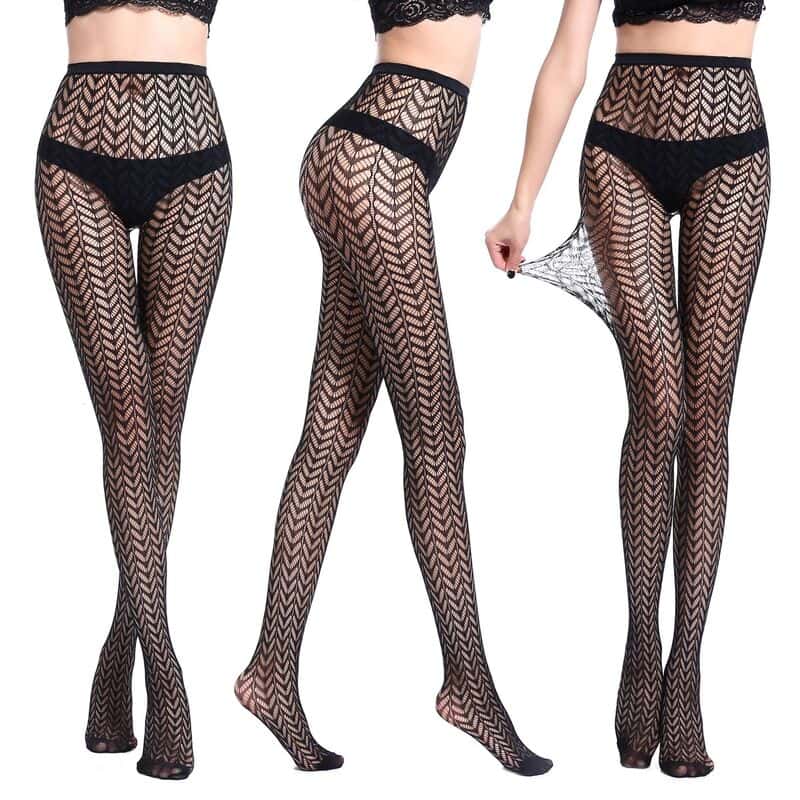 Sexy Fishnet Jacquard Sheer To Waist Pantyhose