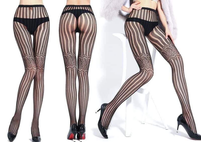 Sexy Fishnet Jacquard Sheer To Waist Pantyhose