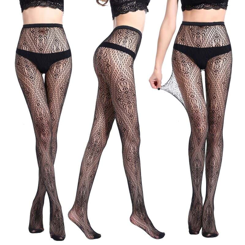 Sexy Fishnet Jacquard Sheer To Waist Pantyhose