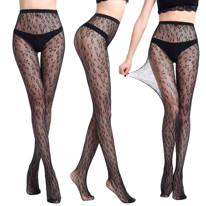 Sexy Fishnet Jacquard Sheer To Waist Pantyhose