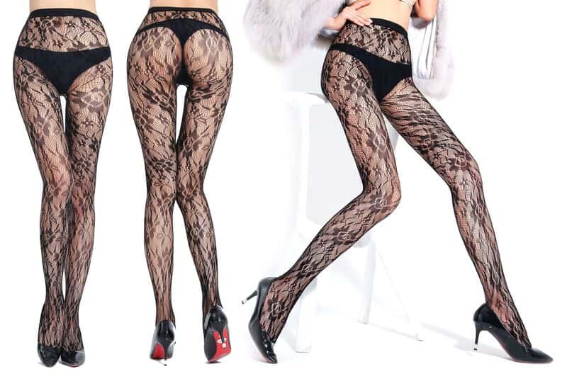 Sexy Fishnet Jacquard Sheer To Waist Pantyhose