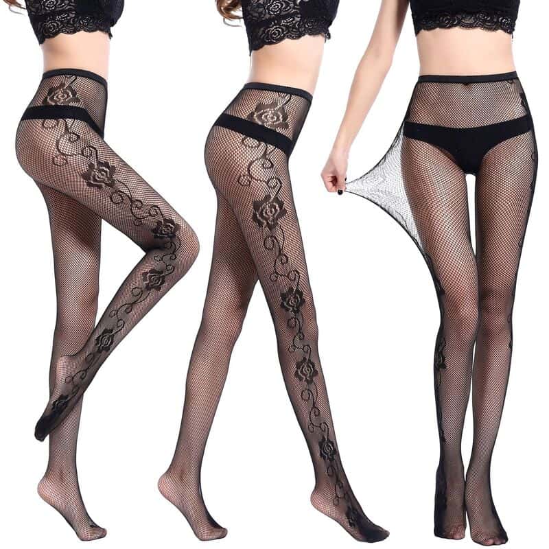 Sexy Fishnet Jacquard Sheer To Waist Pantyhose