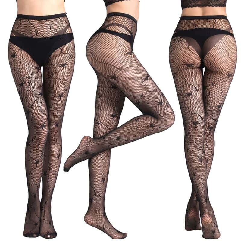 Sexy Fishnet Jacquard Sheer To Waist Pantyhose