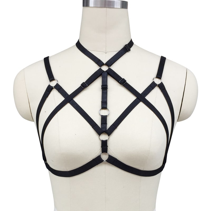 Sexy Halter Strappy Cage Bralette