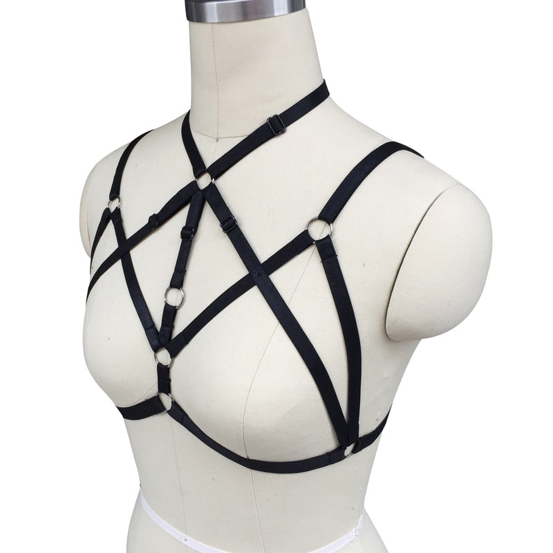 Sexy Halter Strappy Cage Bralette