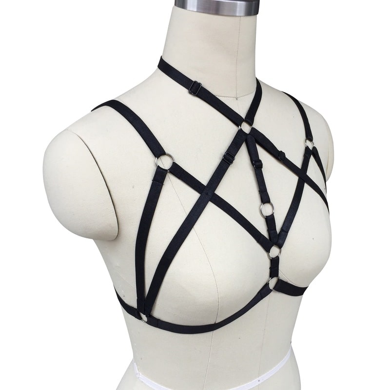 Sexy Halter Strappy Cage Bralette