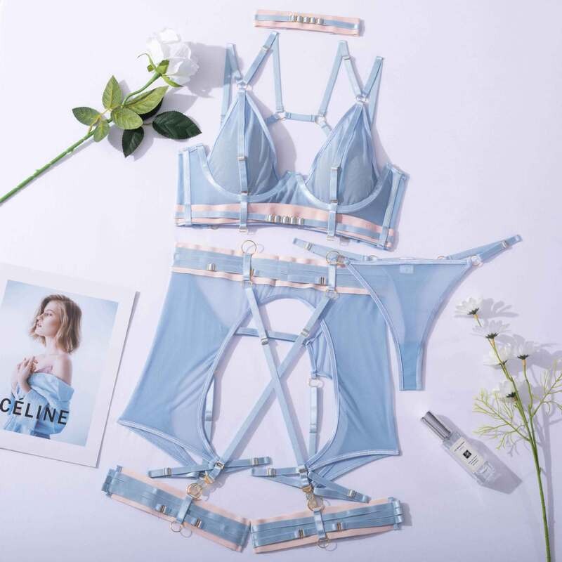 Sexy Strappy Garter Set