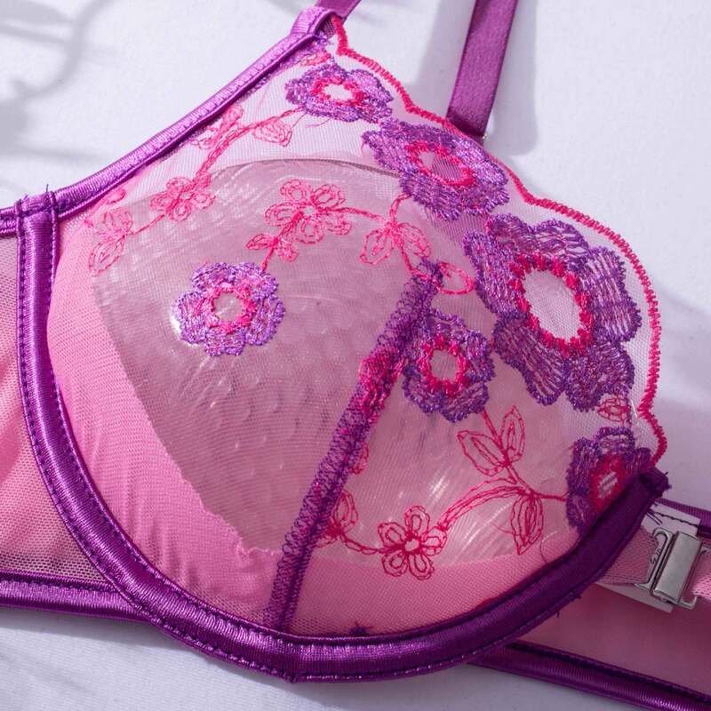 Sexy Transparent Underwear Set with Front Detachable
