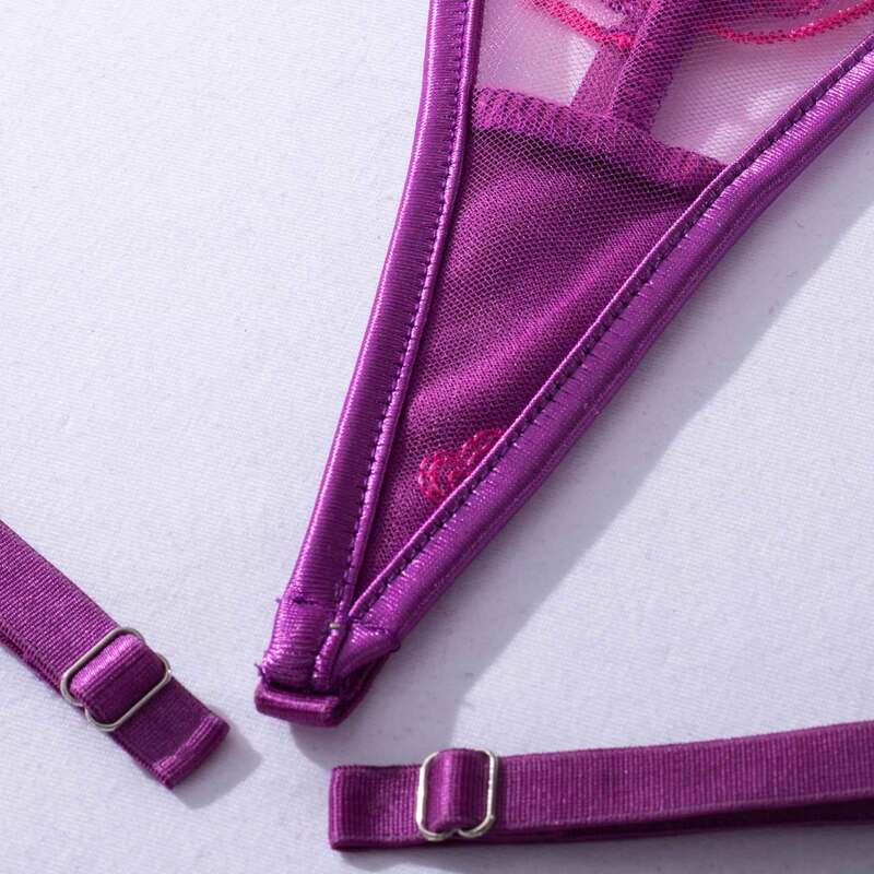 Sexy Transparent Underwear Set with Front Detachable