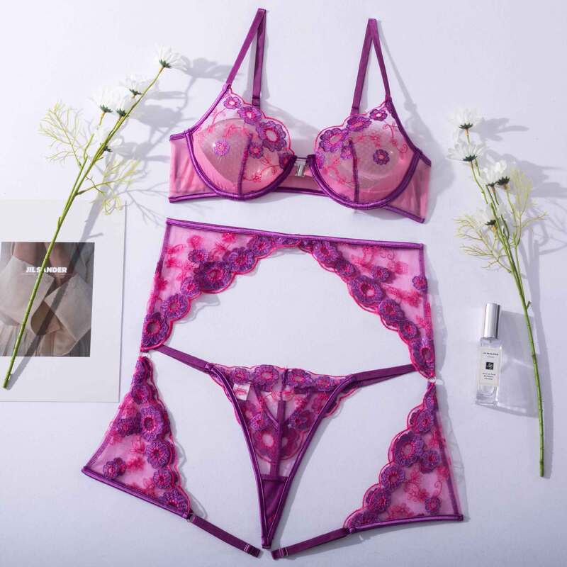 Sexy Transparent Underwear Set with Front Detachable