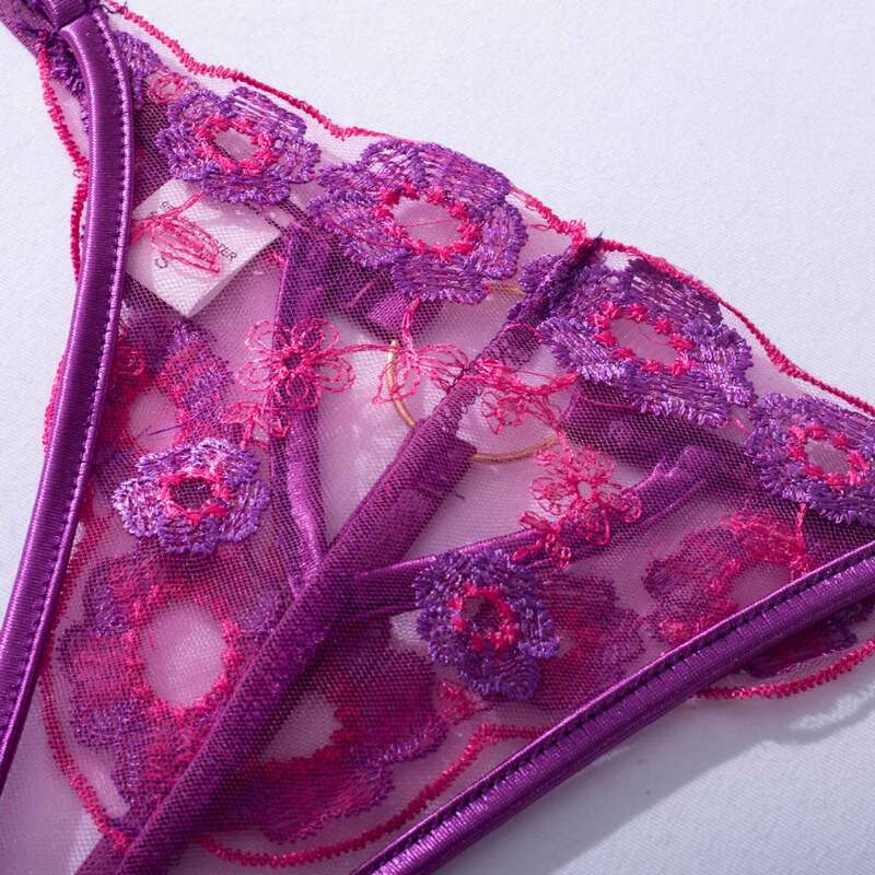Sexy Transparent Underwear Set with Front Detachable