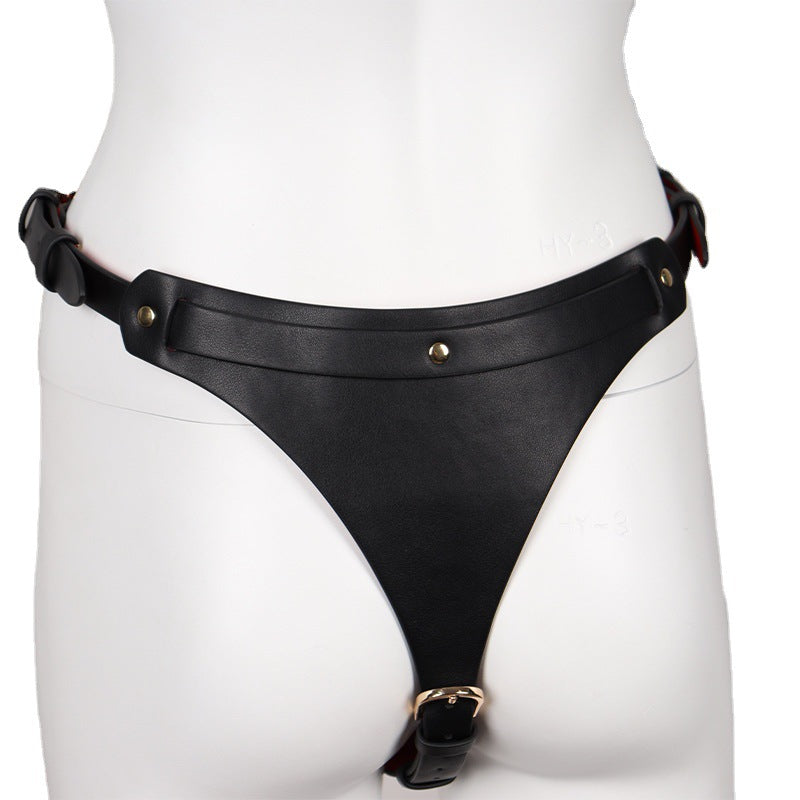Sexy Bondage Underwear Set with Metal Zipper