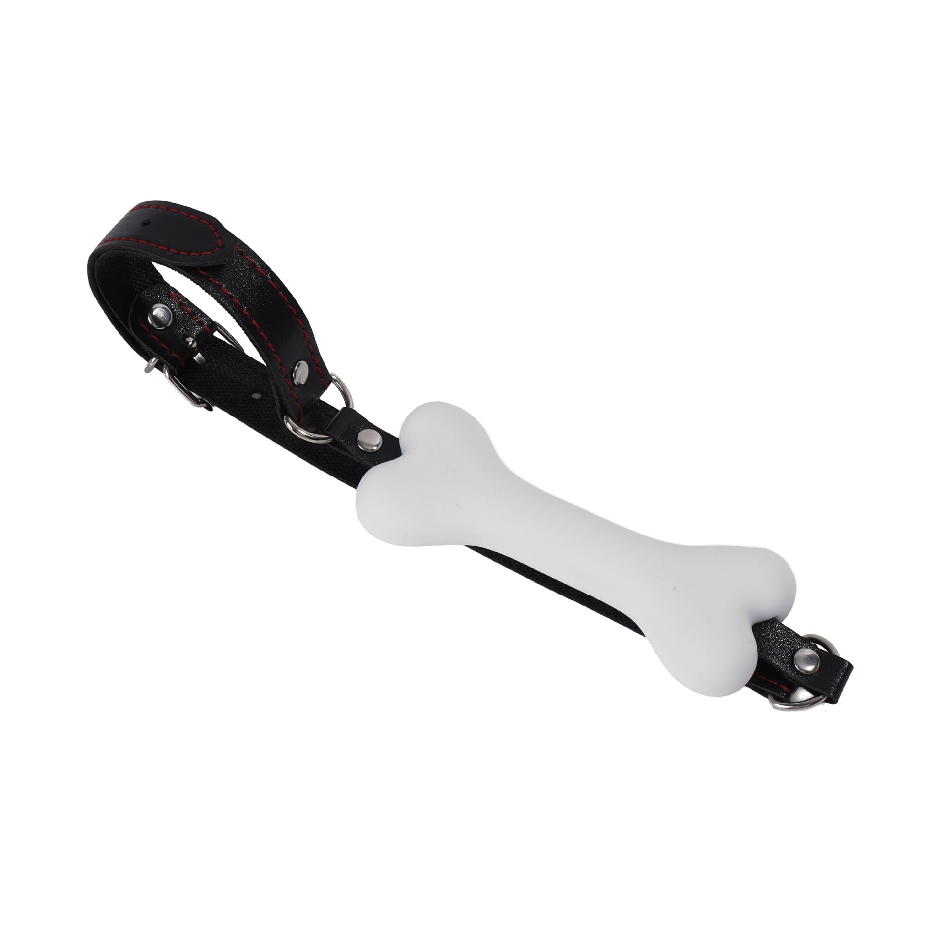 Silicone Open Mouth Gag Bone in Multiple Colors