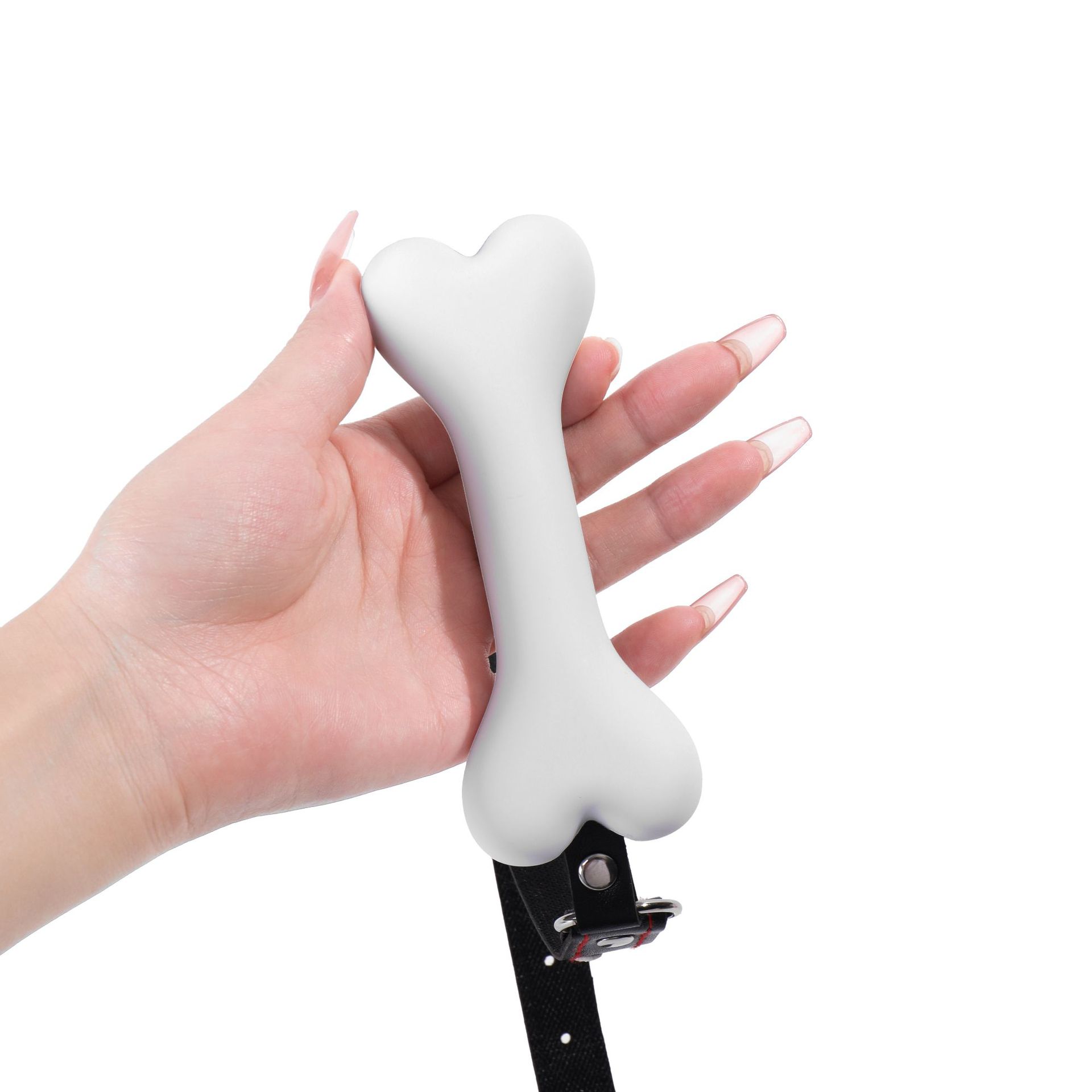 Silicone Open Mouth Gag Bone in Multiple Colors